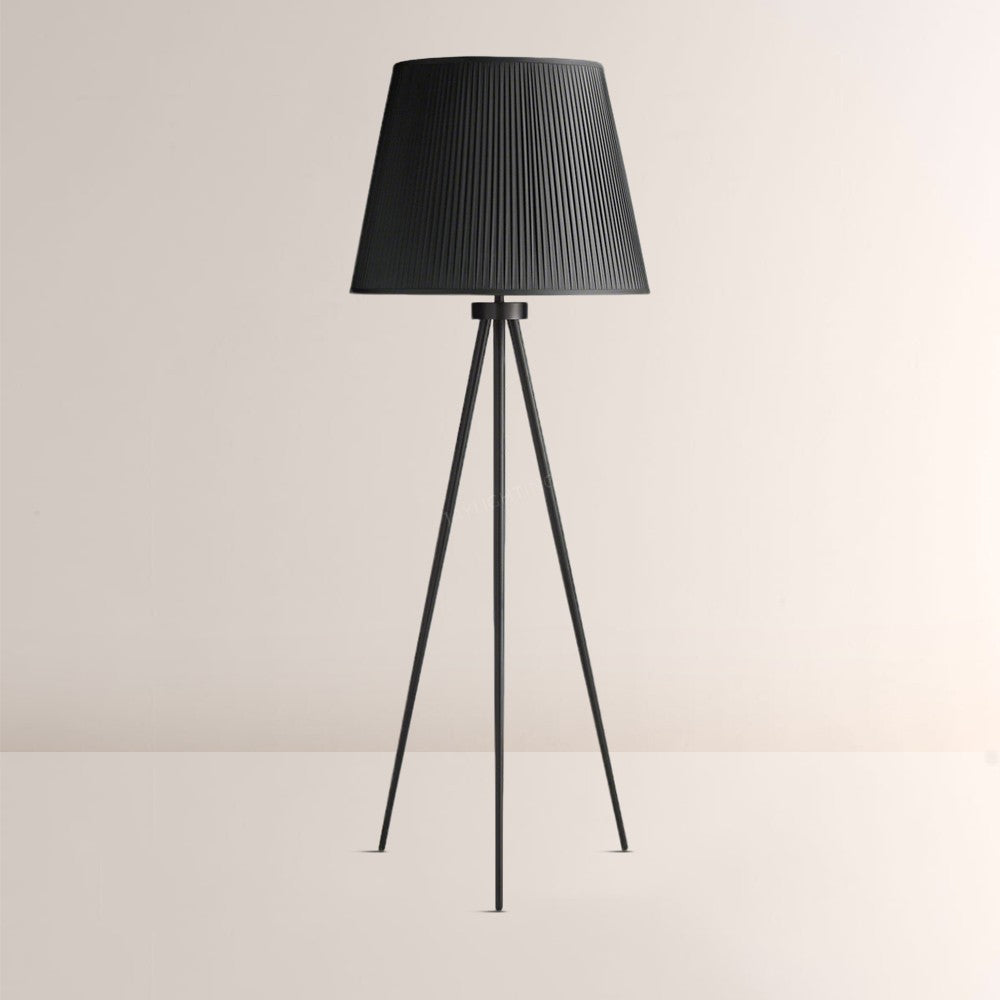 Reeva Pleated Silk Shade Floor Lamp