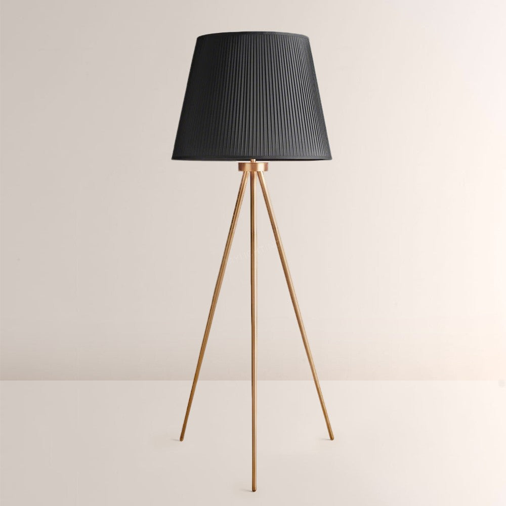 Reeva Pleated Silk Shade Floor Lamp
