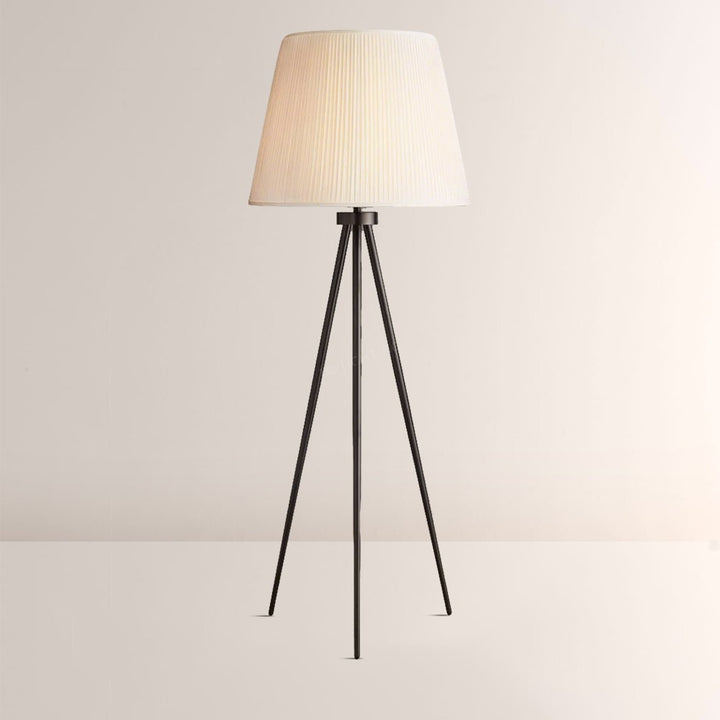 Reeva Pleated Silk Shade Floor Lamp