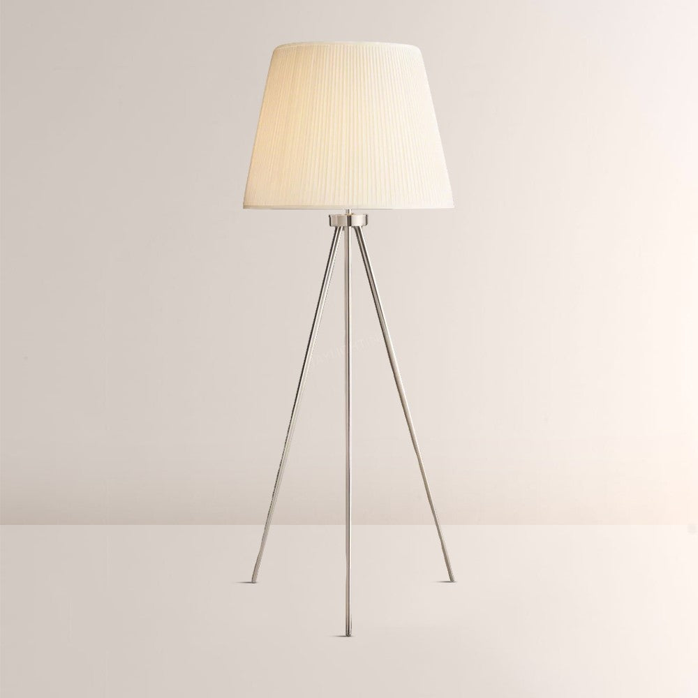Reeva Pleated Silk Shade Floor Lamp