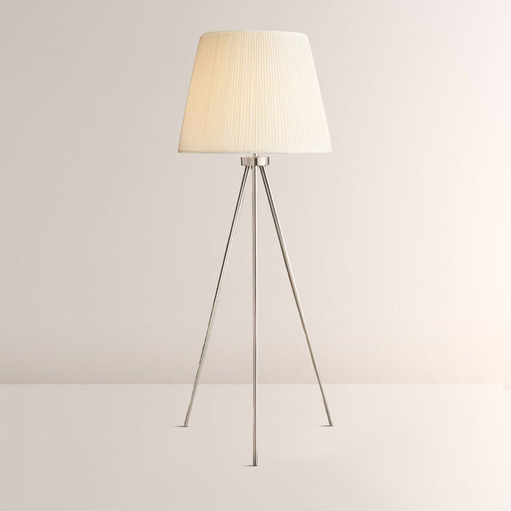 Reeva Pleated Silk Shade Floor Lamp