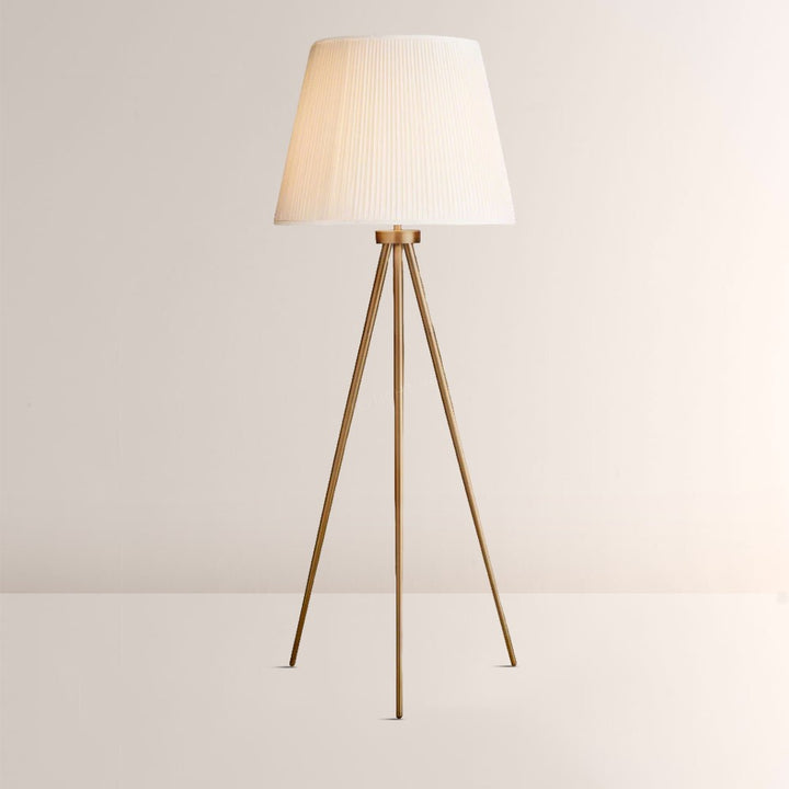 Reeva Pleated Silk Shade Floor Lamp