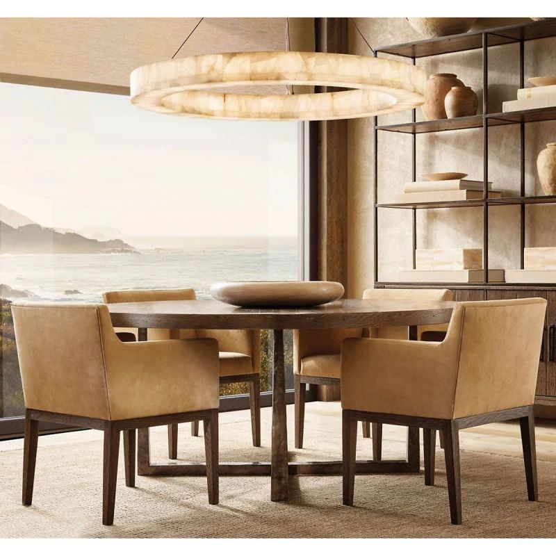 Rivage Round Calcite Chandelier 31"40"60"