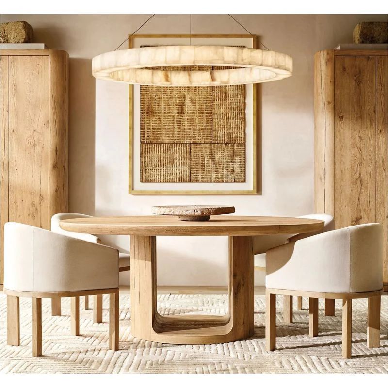 Rivage Round Calcite Chandelier 31"40"60"