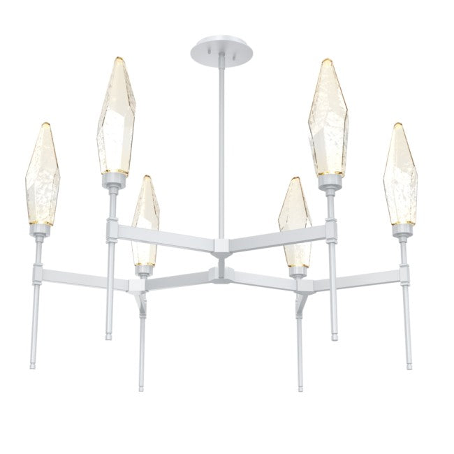 Rock Crystal Tiered Chandelier