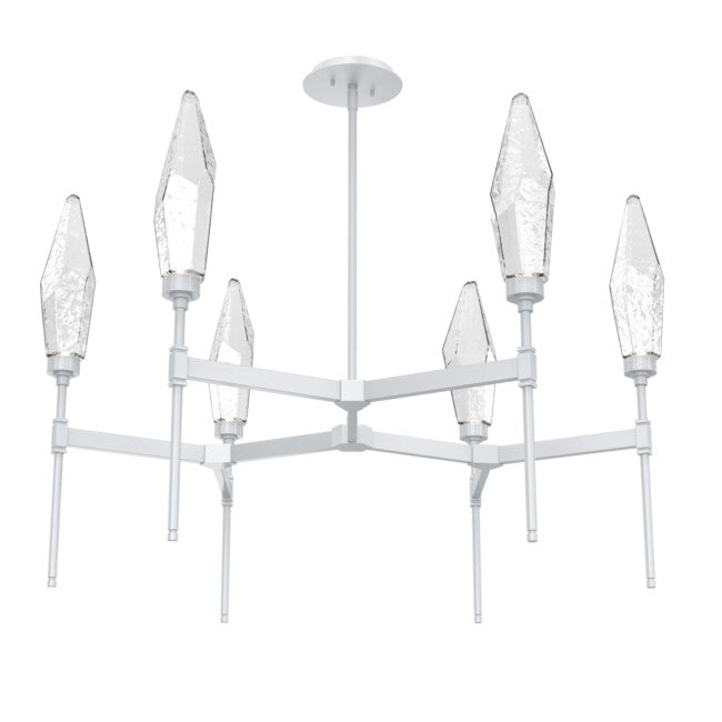 Rock Crystal Tiered Chandelier