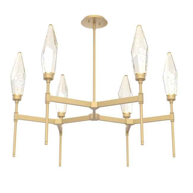 Rock Crystal Tiered Chandelier