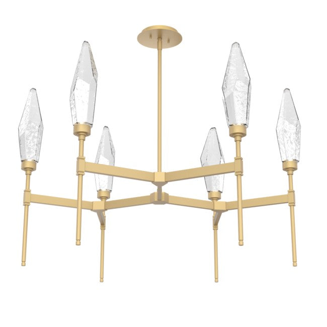 Rock Crystal Tiered Chandelier