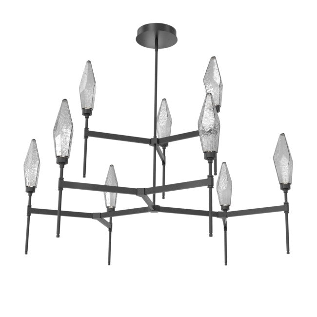 Rock Crystal Tiered Chandelier