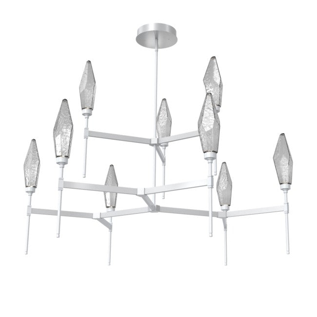 Rock Crystal Tiered Chandelier