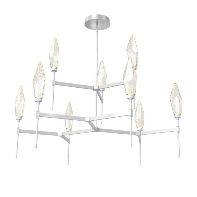 Rock Crystal Tiered Chandelier