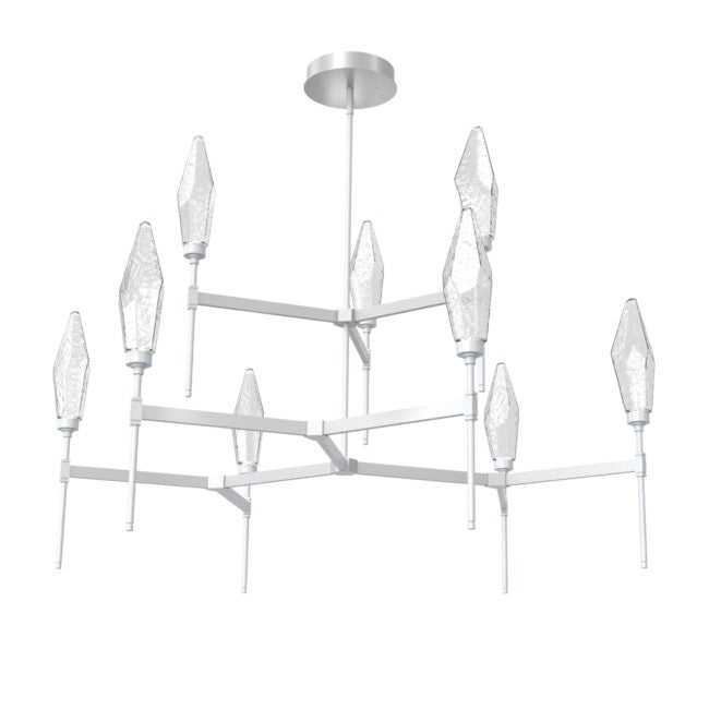 Rock Crystal Tiered Chandelier