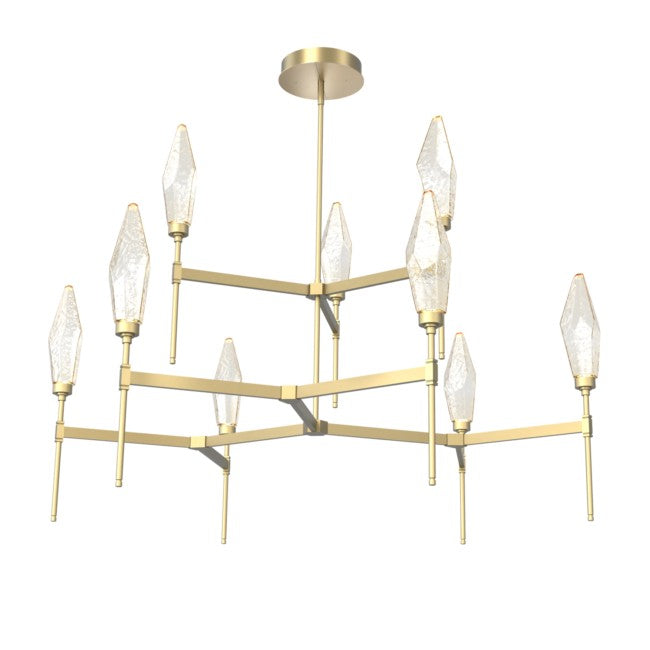 Rock Crystal Tiered Chandelier