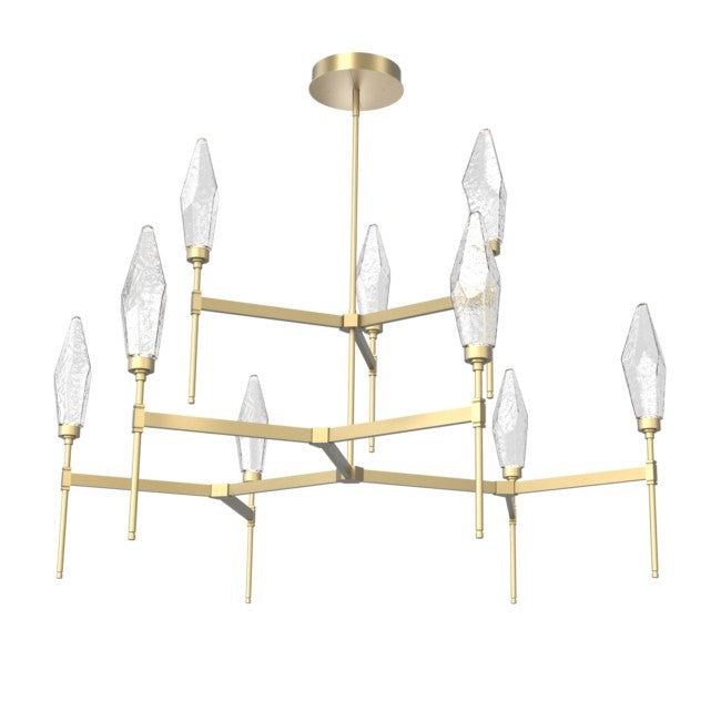 Rock Crystal Tiered Chandelier