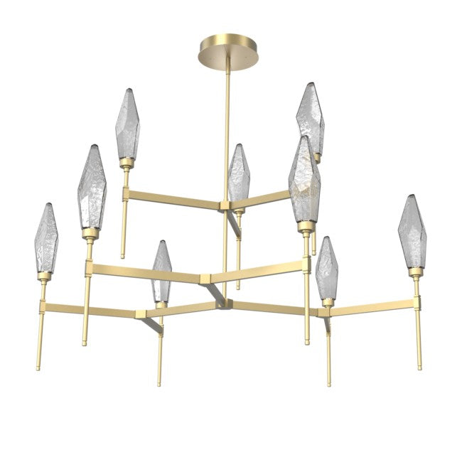 Rock Crystal Tiered Chandelier