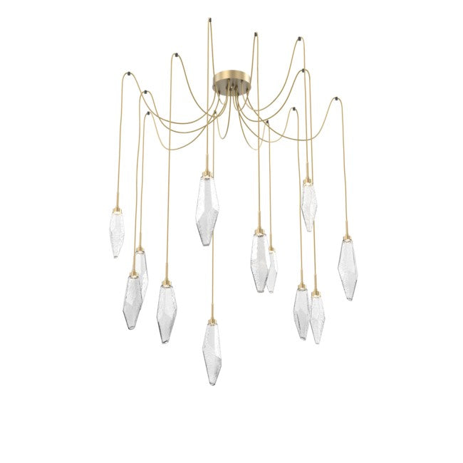 Rock Modern Crystal Swing Chandelier