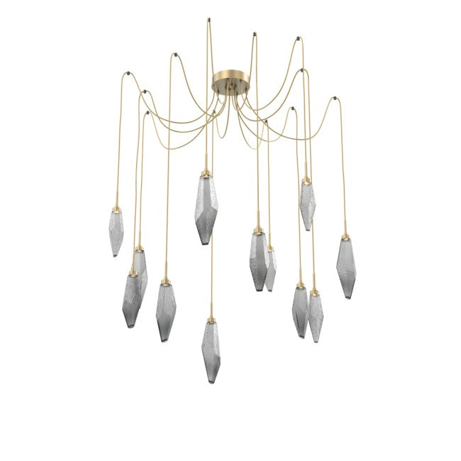 Rock Modern Crystal Swing Chandelier