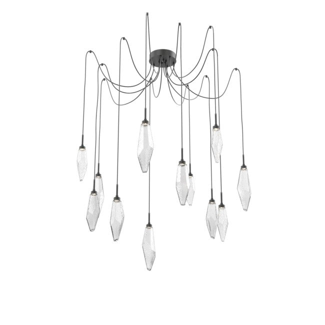 Rock Modern Crystal Swing Chandelier