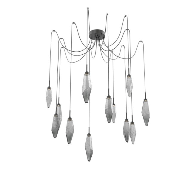 Rock Modern Crystal Swing Chandelier