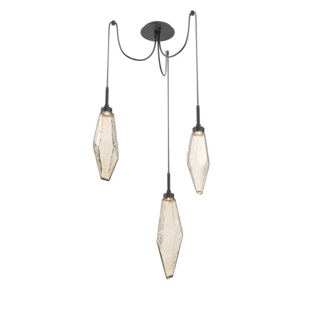 Rock Modern Crystal Swing Chandelier