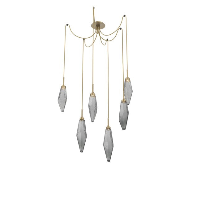 Rock Modern Crystal Swing Chandelier