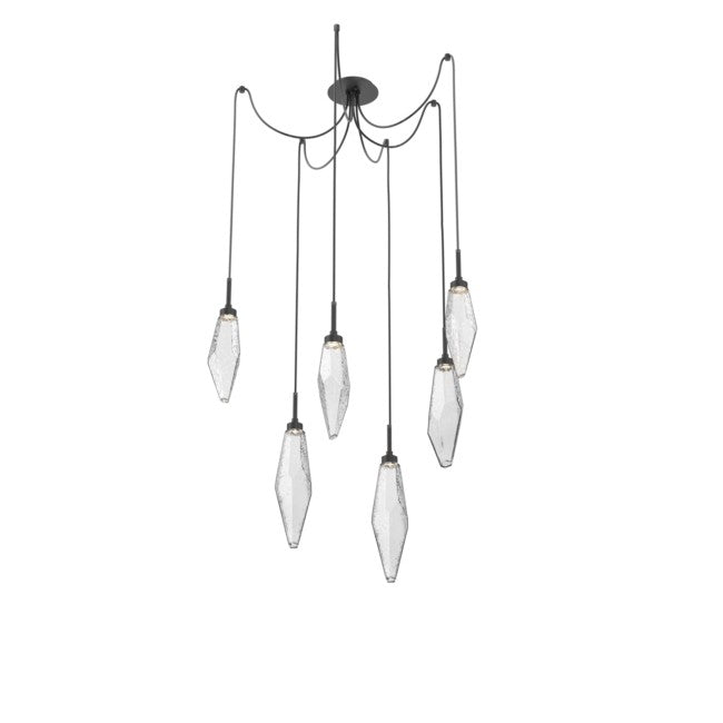 Rock Modern Crystal Swing Chandelier