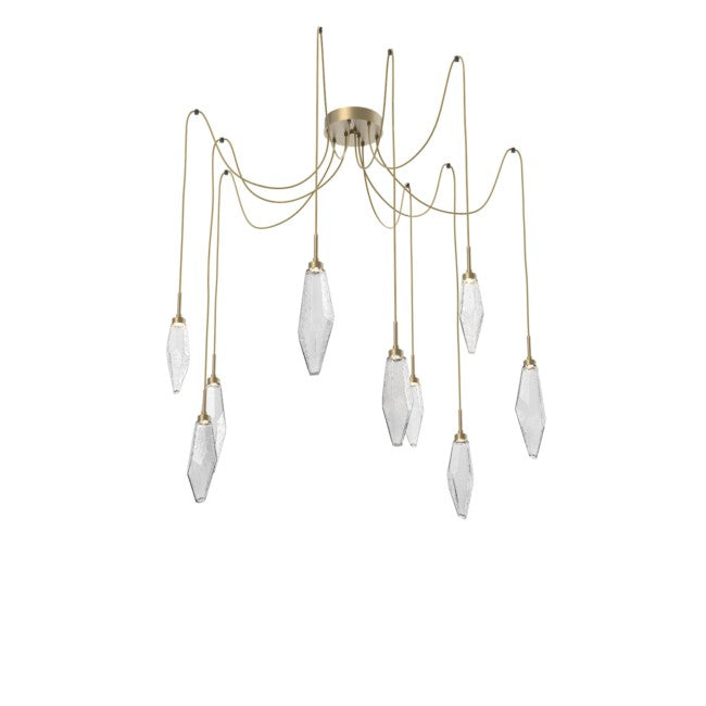 Rock Modern Crystal Swing Chandelier