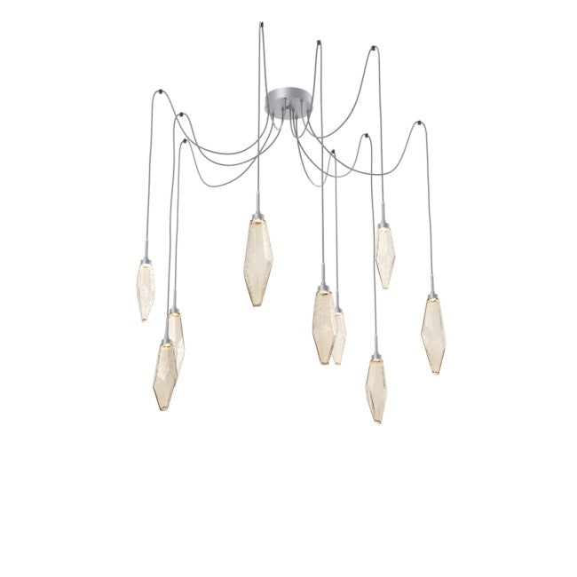 Rock Modern Crystal Swing Chandelier