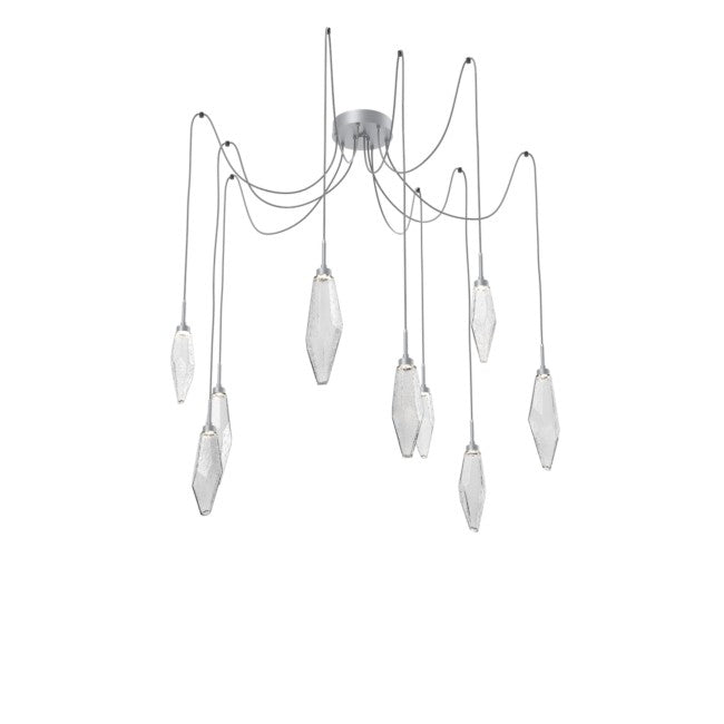 Rock Modern Crystal Swing Chandelier