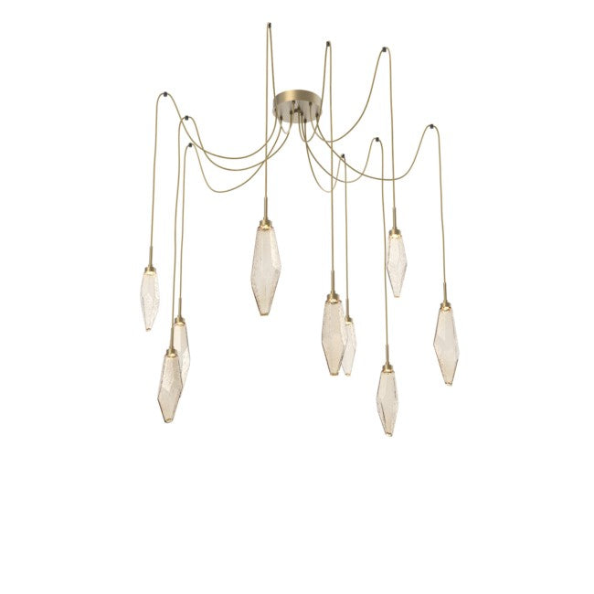 Rock Modern Crystal Swing Chandelier