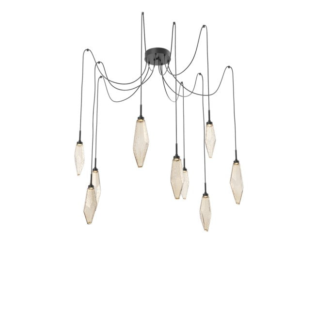 Rock Modern Crystal Swing Chandelier