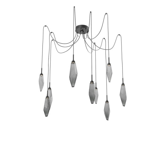 Rock Modern Crystal Swing Chandelier