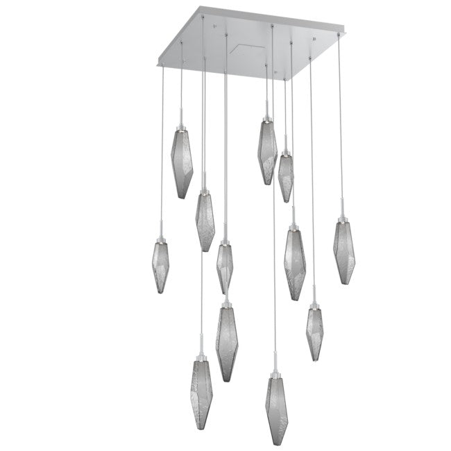 Rock Crystal Cluster Square Chandelier