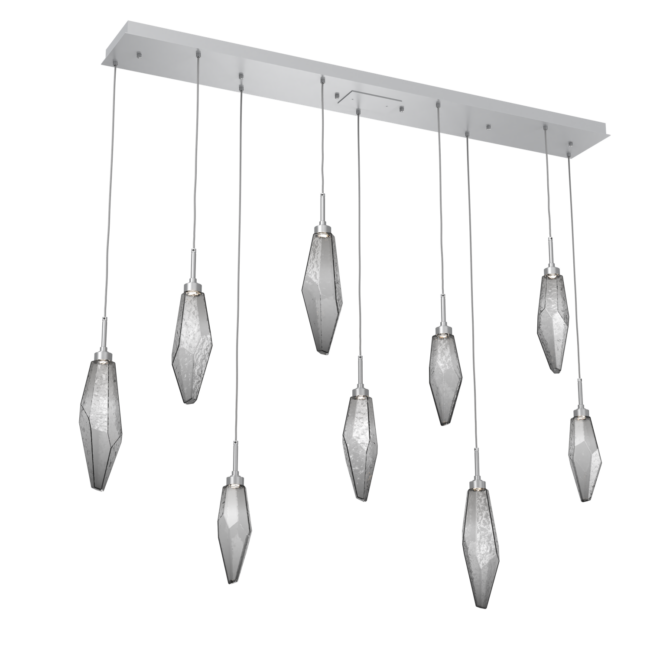 Rock Crystal Cluster Linear Chandelier