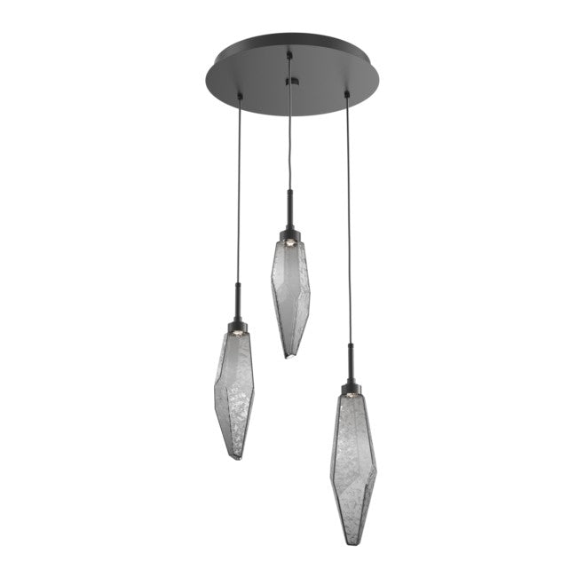 Rock Crystal Cluster Round Chandelier