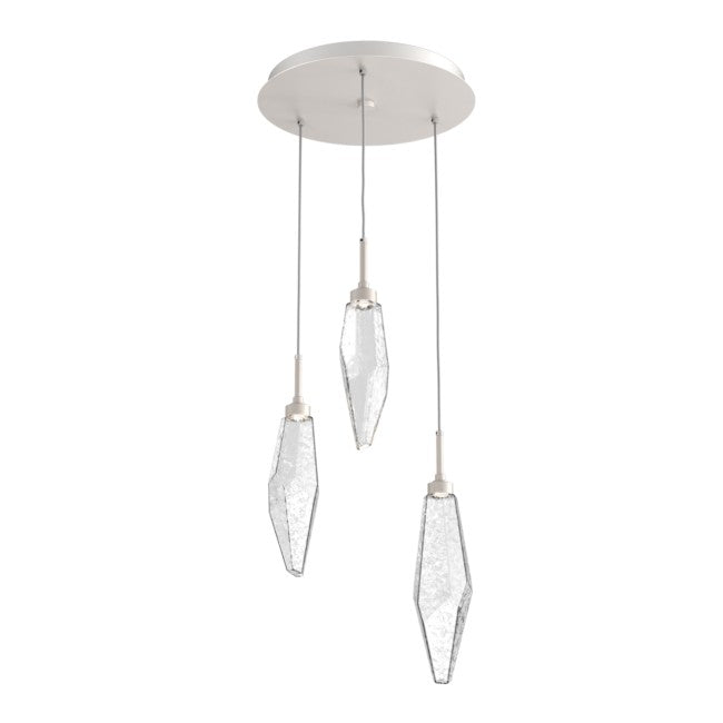 Rock Crystal Cluster Round Chandelier