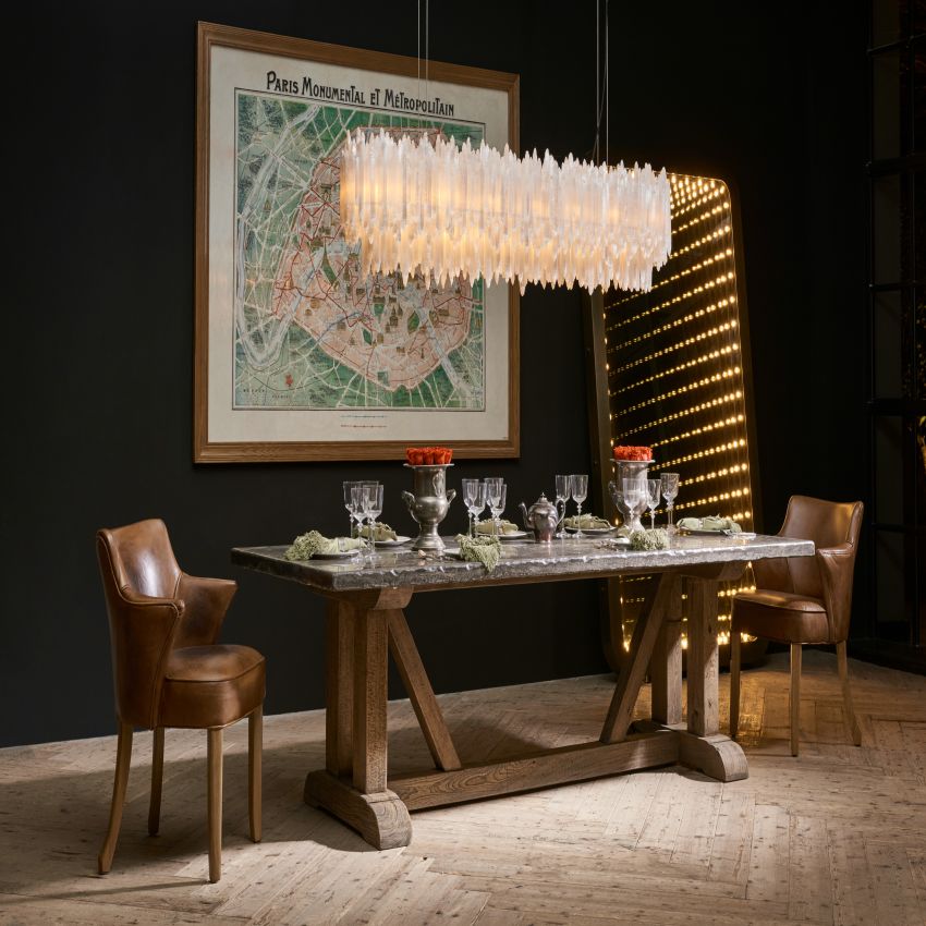 Selenite Rectangular Chandelier