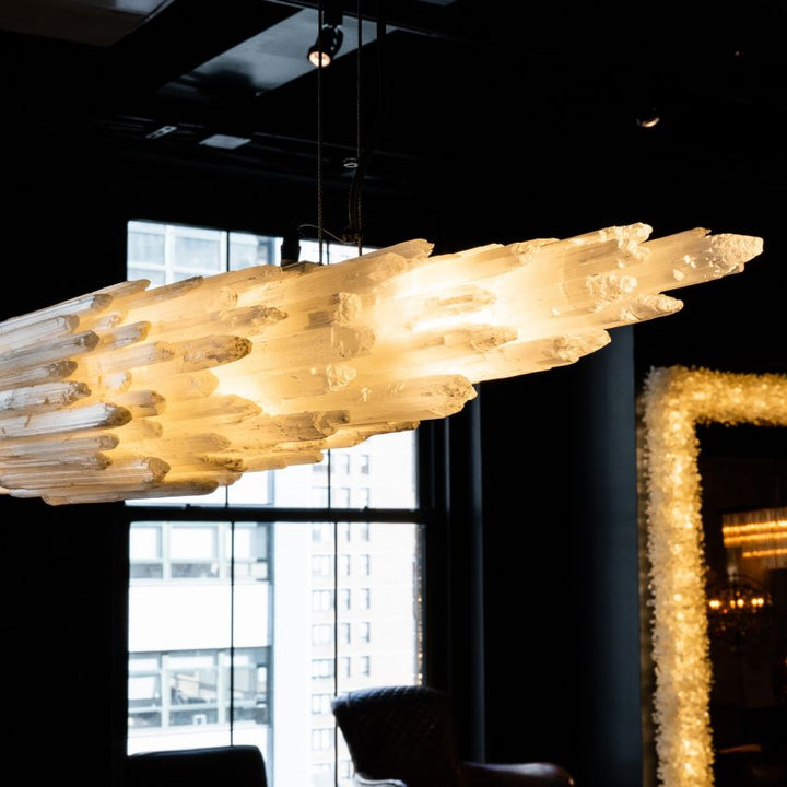 Selenite Natural Linear Chandelier