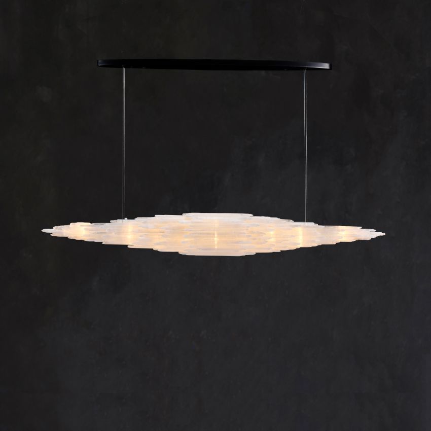 Selenite Natural Linear Chandelier