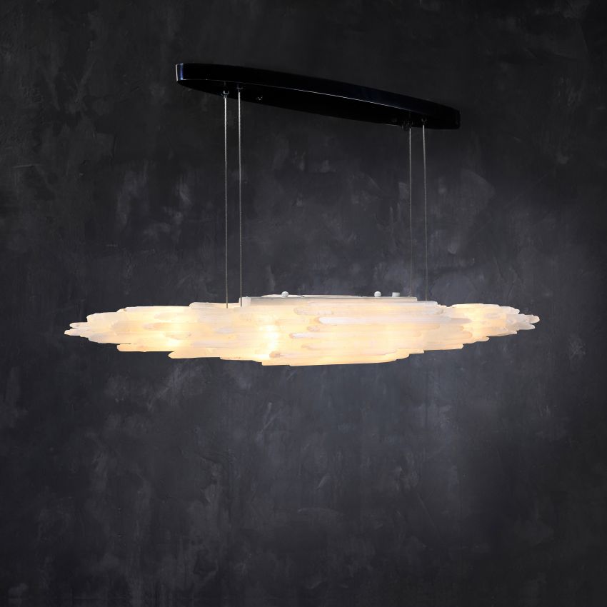 Selenite Natural Linear Chandelier