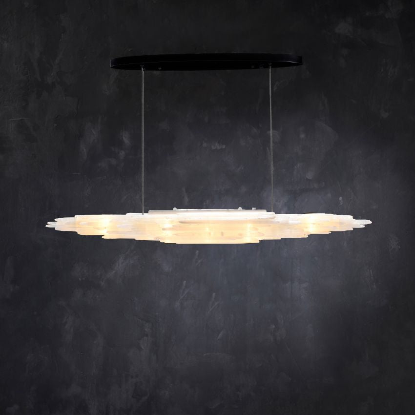 Selenite Natural Linear Chandelier