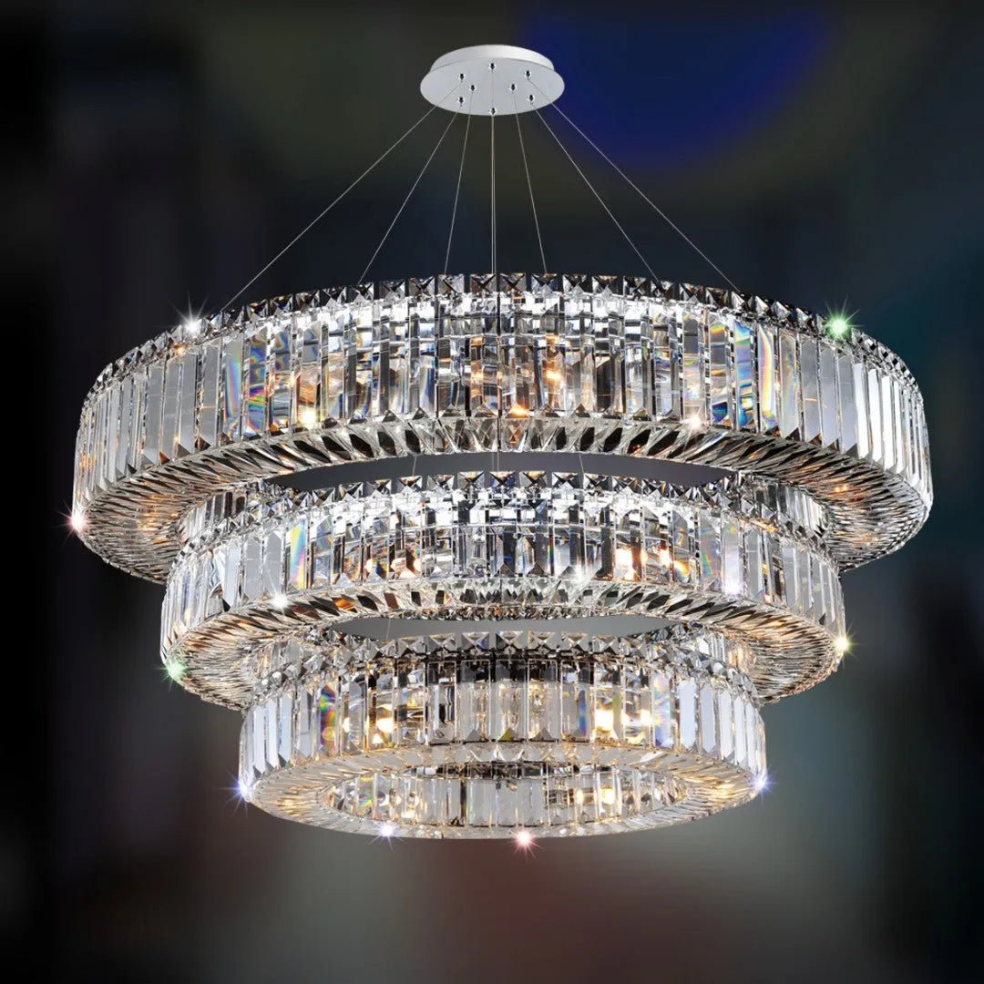 Stella 3-Ring Chandelier 48''+36''+24''