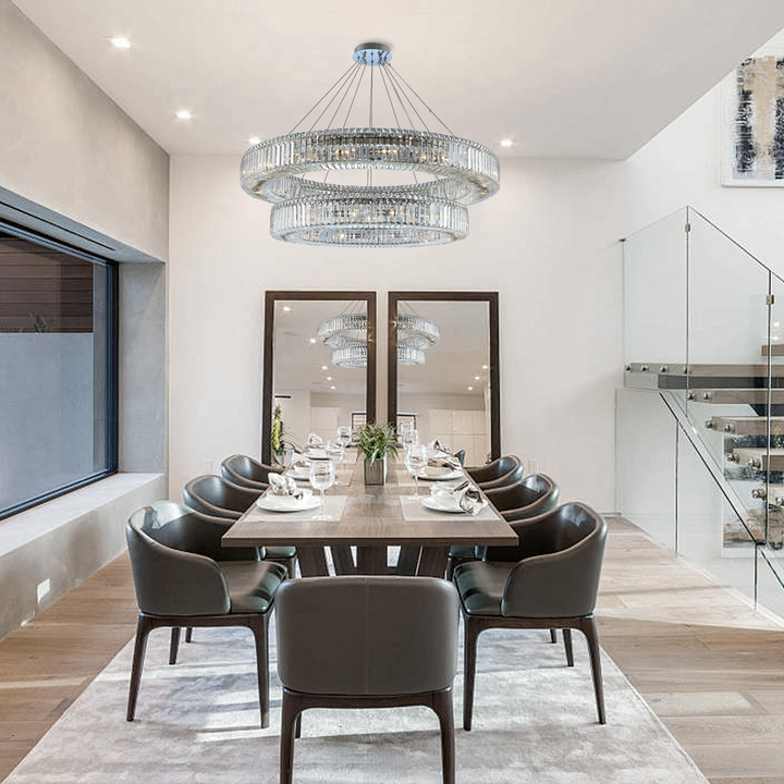 Stella 2-Ring Chandelier 36‘’+47‘’