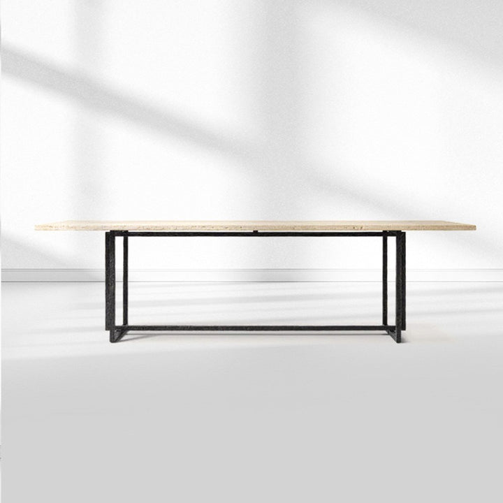 Salvion Stone Rectangular Dining Table