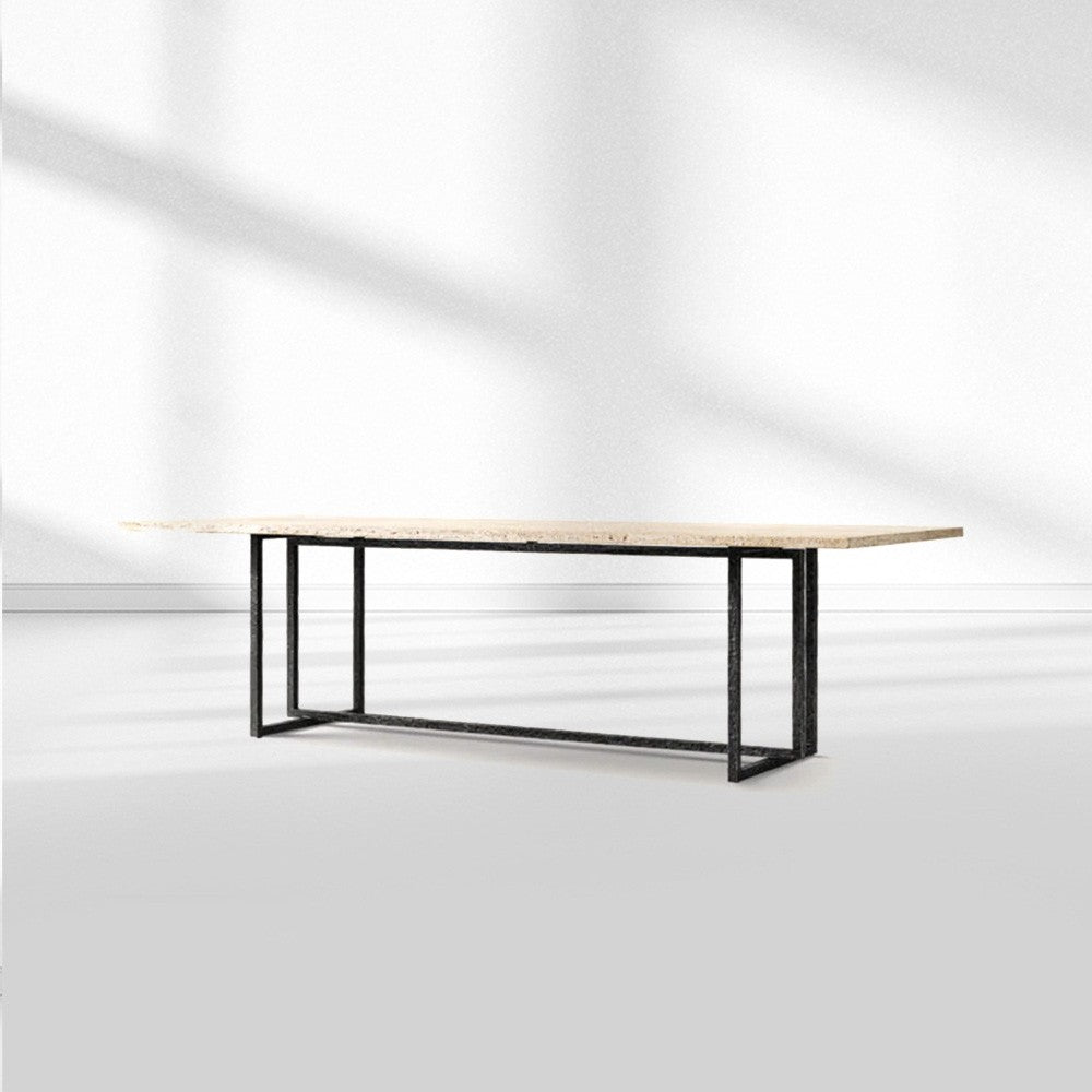 Salvion Stone Rectangular Dining Table