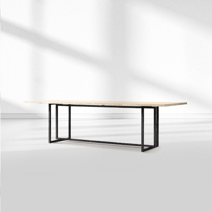 Salvion Stone Rectangular Dining Table