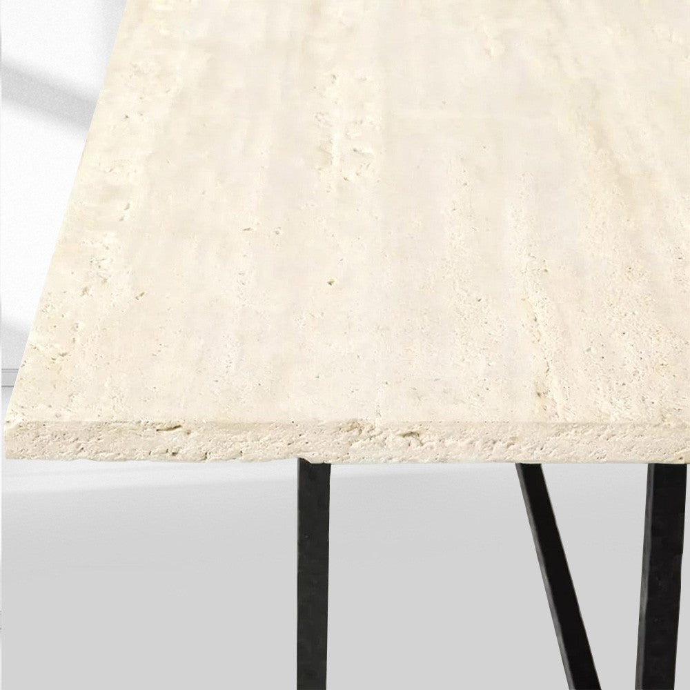 Salvion Stone Rectangular Dining Table