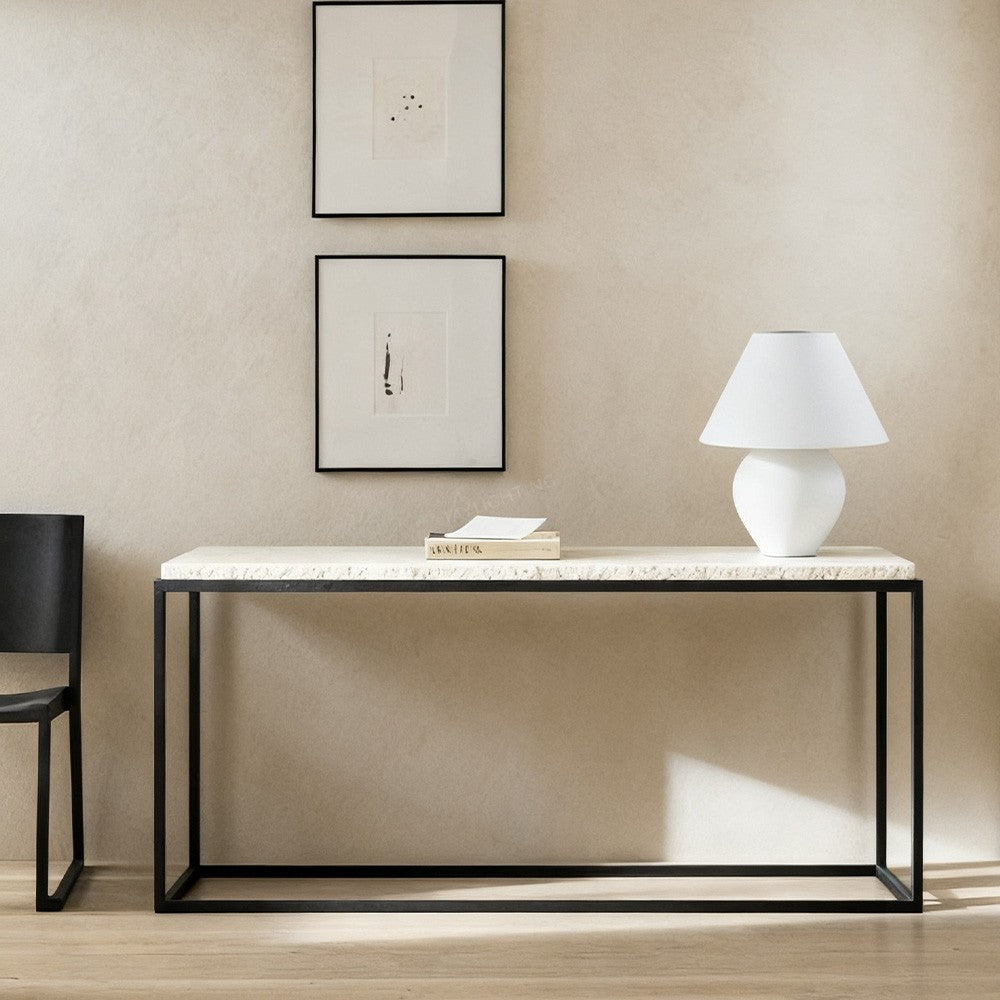 Salvion Stone Console Table