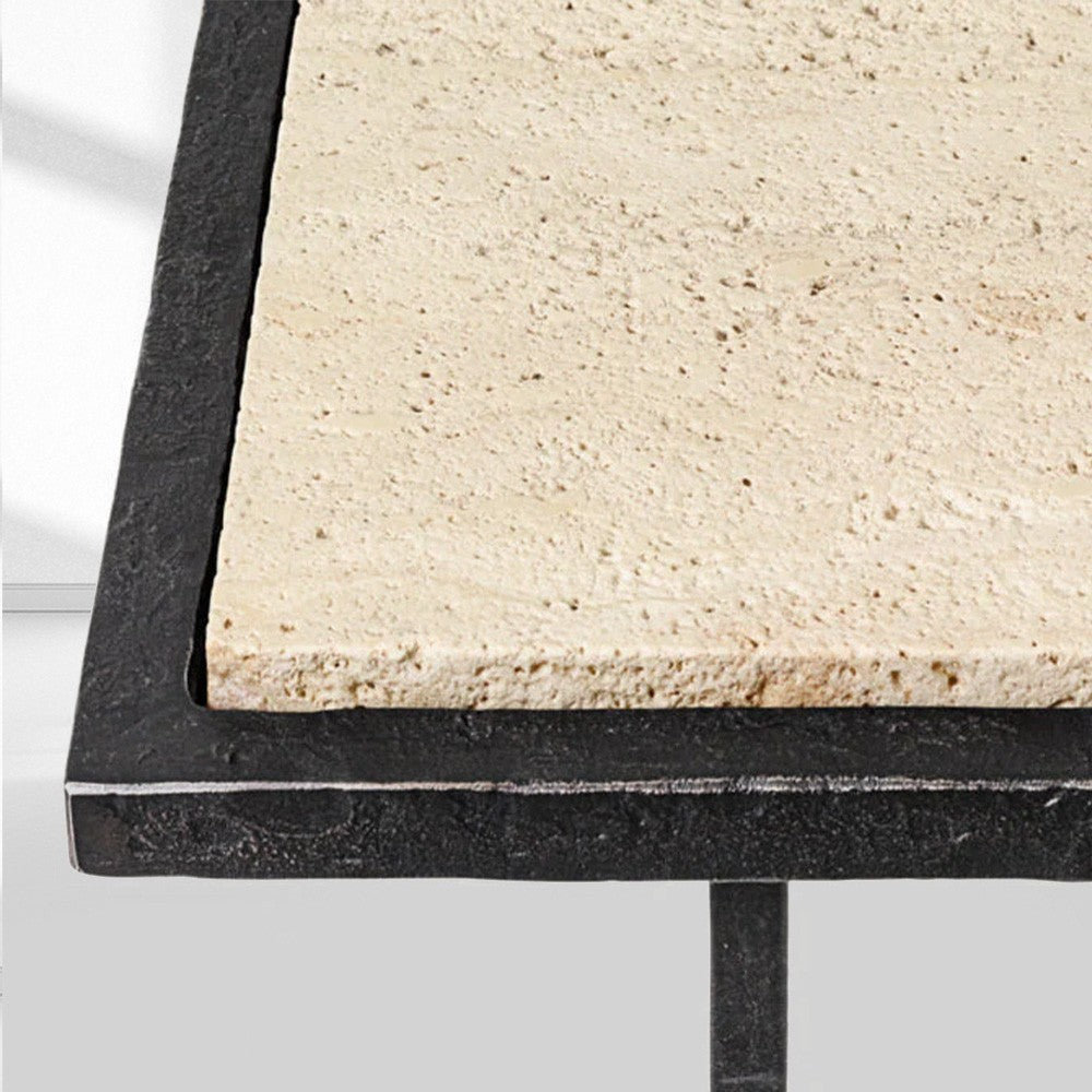 Salvion Stone Rectangular C Table