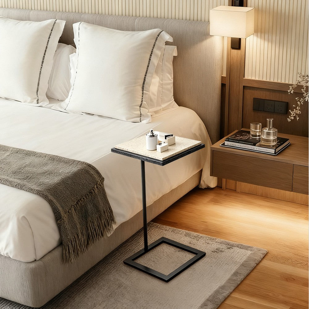 Salvion Stone Rectangular C Table